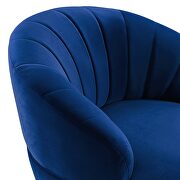 Tufted performance velvet swivel chair in navy by Modway additional picture 3
