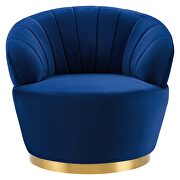 Tufted performance velvet swivel chair in navy by Modway additional picture 8