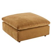 Down filled overstuffed performance velvet ottoman in cognac by Modway additional picture 6