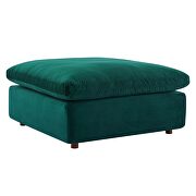 Down filled overstuffed performance velvet ottoman in green by Modway additional picture 7
