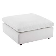 Down filled overstuffed performance velvet ottoman in white by Modway additional picture 6