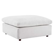 Down filled overstuffed performance velvet ottoman in white by Modway additional picture 7