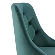 Tufted swivel performance velvet office chair in gold teal by Modway additional picture 5