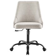 Swivel upholstered office chair in black beige by Modway additional picture 6