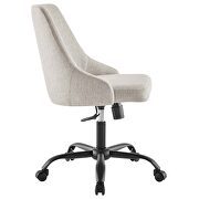 Swivel upholstered office chair in black beige by Modway additional picture 8