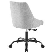 Swivel upholstered office chair in black gray by Modway additional picture 8