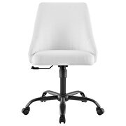 Swivel upholstered office chair in black white by Modway additional picture 6