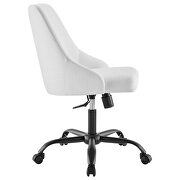 Swivel upholstered office chair in black white by Modway additional picture 8