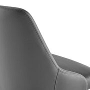 Swivel vegan leather office chair in black gray by Modway additional picture 5