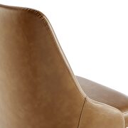 Swivel vegan leather office chair in black tan by Modway additional picture 5