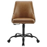Swivel vegan leather office chair in black tan by Modway additional picture 6