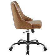 Swivel vegan leather office chair in black tan by Modway additional picture 8
