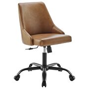 Swivel vegan leather office chair in black tan by Modway additional picture 9