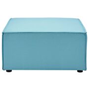 Outdoor patio upholstered loveseat and ottoman set in turquoise by Modway additional picture 8