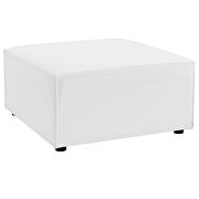 Outdoor patio upholstered loveseat and ottoman set in white by Modway additional picture 7