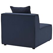 Outdoor patio upholstered 3-piece sectional sofa in navy by Modway additional picture 9