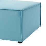 Outdoor patio upholstered 3-piece sectional sofa in turquoise by Modway additional picture 10