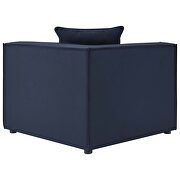 Navy finish outdoor patio upholstered 6-piece sectional sofa by Modway additional picture 6
