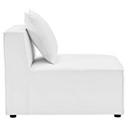 White finish outdoor patio upholstered 7-piece sectional sofa by Modway additional picture 9
