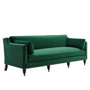 Performance velvet sofa in green additional photo 2 of 7