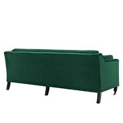 Performance velvet sofa in green additional photo 4 of 7