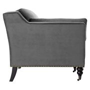Performance velvet sofa in gray by Modway additional picture 3