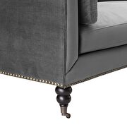 Performance velvet sofa in gray by Modway additional picture 6