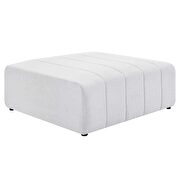 Upholstered fabric ottoman in ivory by Modway additional picture 2