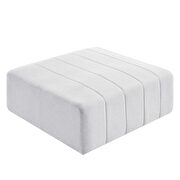 Upholstered fabric ottoman in ivory by Modway additional picture 3