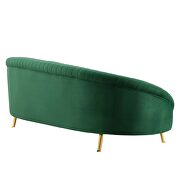 Channel tufted performance velvet sofa in emerald by Modway additional picture 6