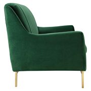Channel tufted performance velvet sofa in emerald by Modway additional picture 7