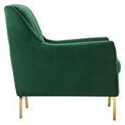 Emerald finish channel tufted performance velvet chair by Modway additional picture 3