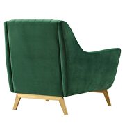 Emerald finish channel tufted performance velvet chair by Modway additional picture 4