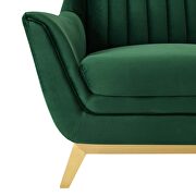 Emerald finish channel tufted performance velvet chair by Modway additional picture 6