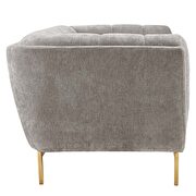 Crushed performance velvet sofa in light gray by Modway additional picture 3