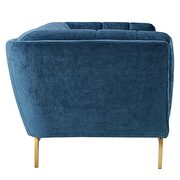 Crushed performance velvet sofa in navy by Modway additional picture 3