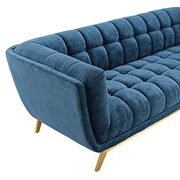 Crushed performance velvet sofa in navy by Modway additional picture 6