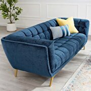 Crushed performance velvet sofa in navy by Modway additional picture 7