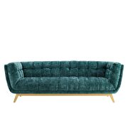 Crushed performance velvet sofa in teal by Modway additional picture 5
