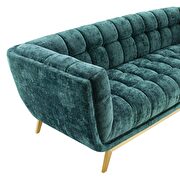 Crushed performance velvet sofa in teal by Modway additional picture 6