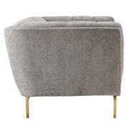 Light gray finish crushed performance velvet loveseat by Modway additional picture 3