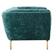 Teal finish crushed performance velvet loveseat by Modway additional picture 3