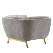 Light gray finish crushed performance velvet chair by Modway additional picture 4