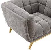 Light gray finish crushed performance velvet chair by Modway additional picture 6