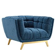 Navy finish crushed performance velvet chair by Modway additional picture 2