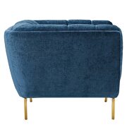 Navy finish crushed performance velvet chair by Modway additional picture 3