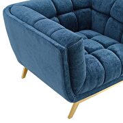 Navy finish crushed performance velvet chair by Modway additional picture 6