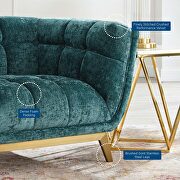 Teal finish crushed performance velvet chair by Modway additional picture 8