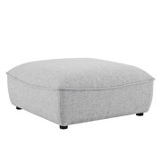 Light gray finish soft polyester upholstery ottoman by Modway additional picture 2