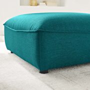Teal finish soft polyester upholstery ottoman by Modway additional picture 6